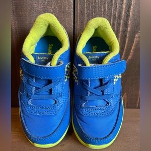 Blue and green Saucony Toddler Sneakers Size 7